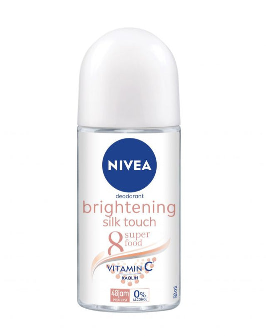 Nivea Dry Confort Anti Transpirant Extra Brightening Roll On , Vitamin C , 50 ml  , 48 Hours Protection , 0% Alcohol