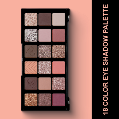 Character 18 Color Eyeshadow Palette Smoky Elegance - CFC002