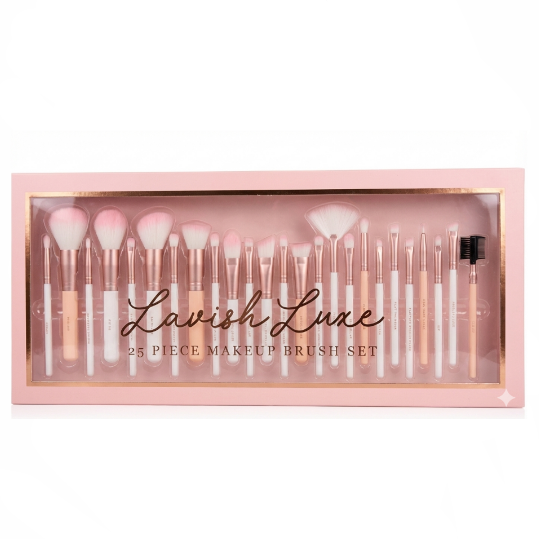 Lavish Luxe 25 Pcs Makeup Brush Set