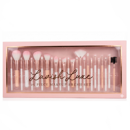Lavish Luxe 25 Pcs Makeup Brush Set