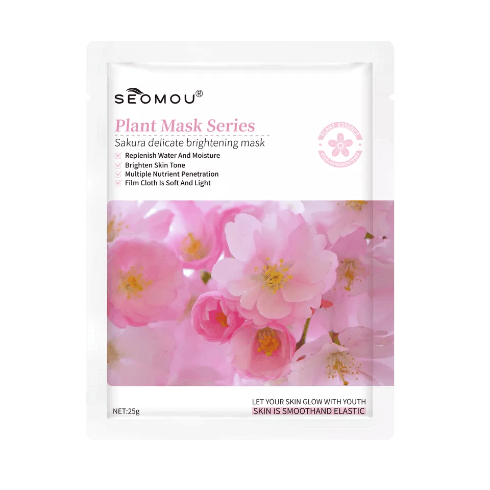 SEOMOU Sakura Delicate Brightening Korean Face Sheet Mask
