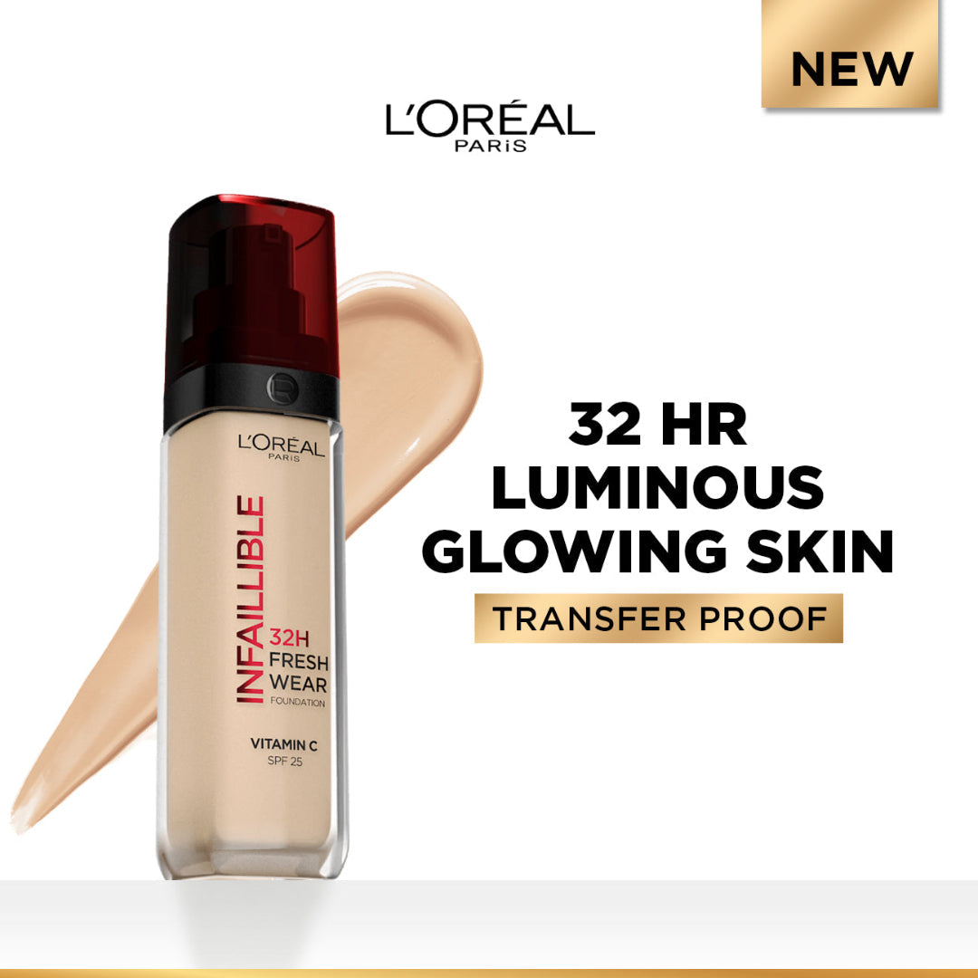 L'Oreal Paris Infallible 32h Fresh Wear Foundation SPF25 145 Cool Rose