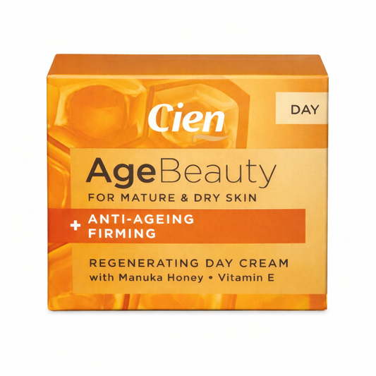 Cien Age Beauty For Mature And Dry Skin +Anti- Ageing Firming Provides Day Cream With Manuka Honey + Vitamin E