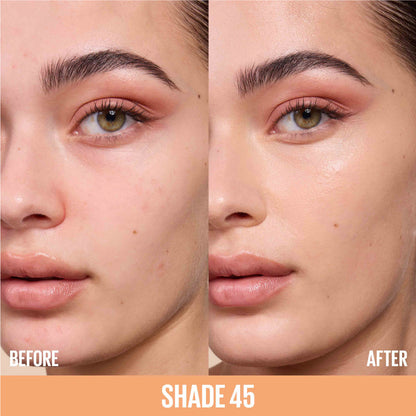 Maybelline Lifter Serum Concealer, Full Coverage, Includes 2% Peptides + Caffeine to Hydrate & Brighten Under Eyes 45