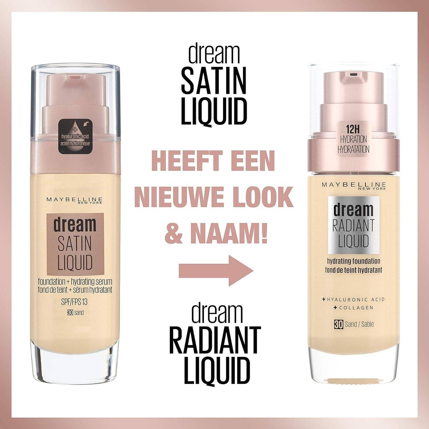 Maybelline New York Dream Radiant Liquid Hydrating Foundation Sand 30