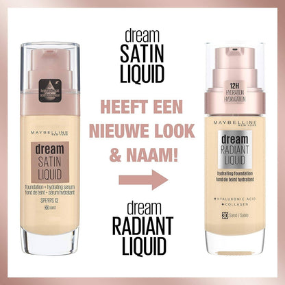 Maybelline New York Dream Radiant Liquid Hydrating Foundation Sand 30