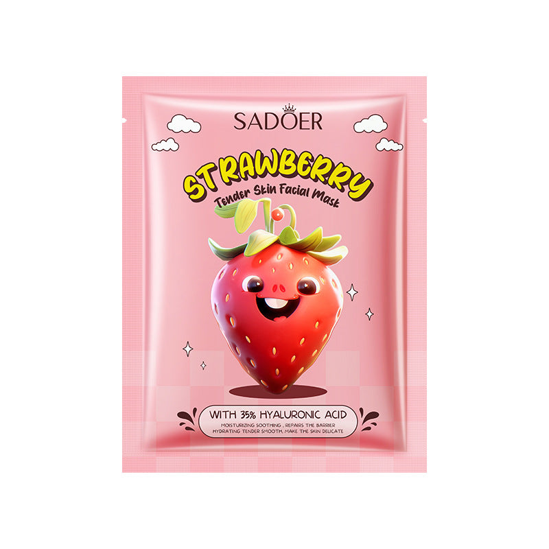 Sadoer Strawberry 35% Hyaluronic Acid Moisturizing & Repair Face Sheet Mask