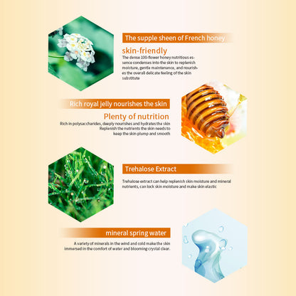 SEOMOU Honey Fullerene Hydrating Korean Face Sheet Mask