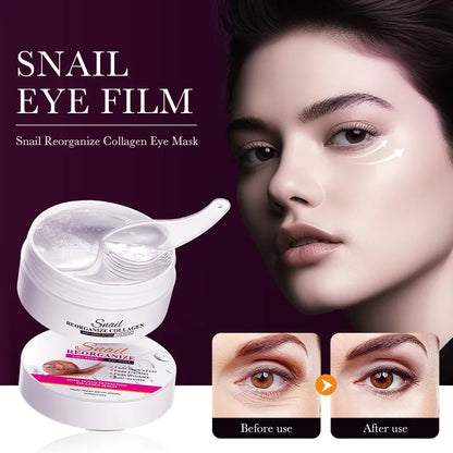 Snail Eye Mask 60 pcs ( ترطيب تحت العين ،  و تخفيف الخطوط )