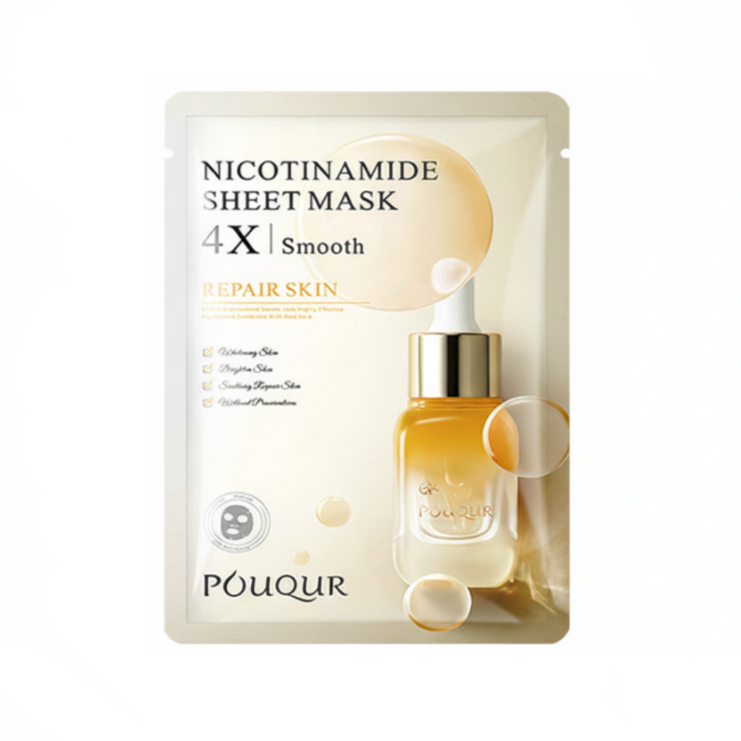 POUQUR Nicotinamide Repair Skin Korean Face Sheet Mask