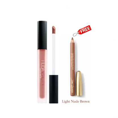 Huda Beauty Liquid Matte Lipstick Wifey Free Saint Germain Lip Liner C34