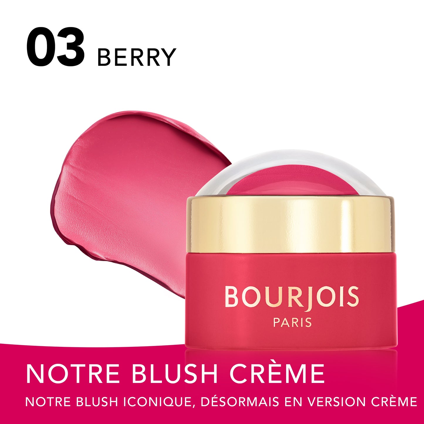 Bourjois Little Round Pot Cream Blush Berry