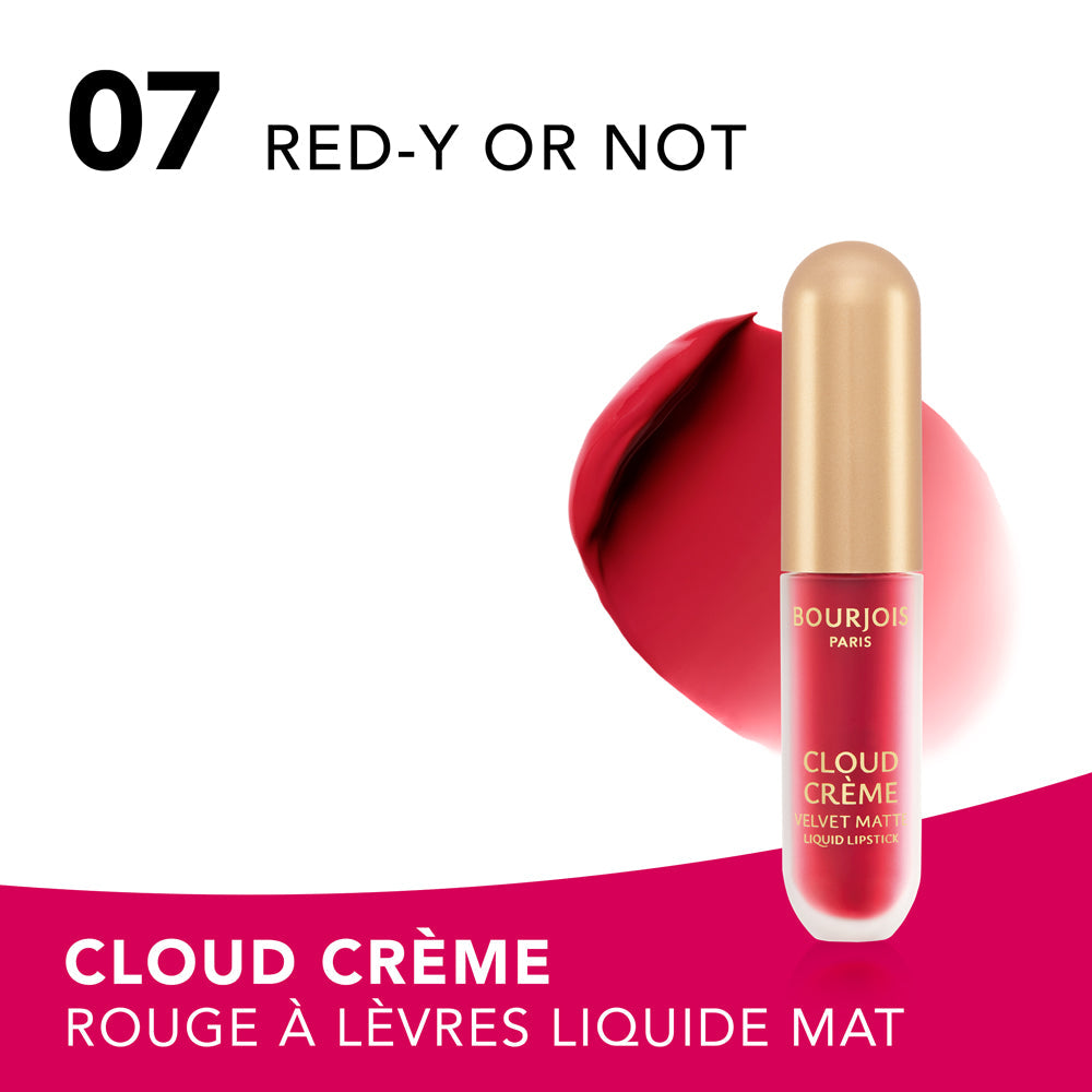Bourjois Cloud Crème Matte Lipstick 07 Red - Y Or Not