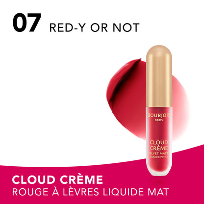 Bourjois Cloud Crème Matte Lipstick 07 Red - Y Or Not