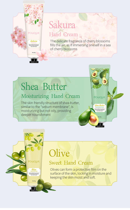 7 pcs Randomly Hand Cream Soft & Refreshing Texture 30 ml
