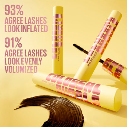 Maybelline The Colossal Bubble Washable Mascara, Buildable Mascara Volume and Length Formula for Bold, Separated Lashes