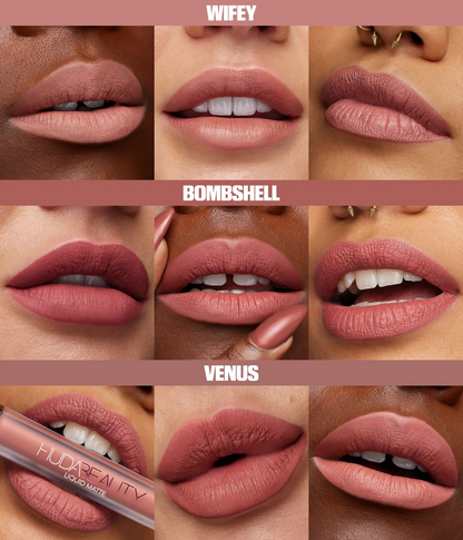 Huda Beauty Liquid Matte Lipstick Bombshell Free Saint Germain Lip Liner C36