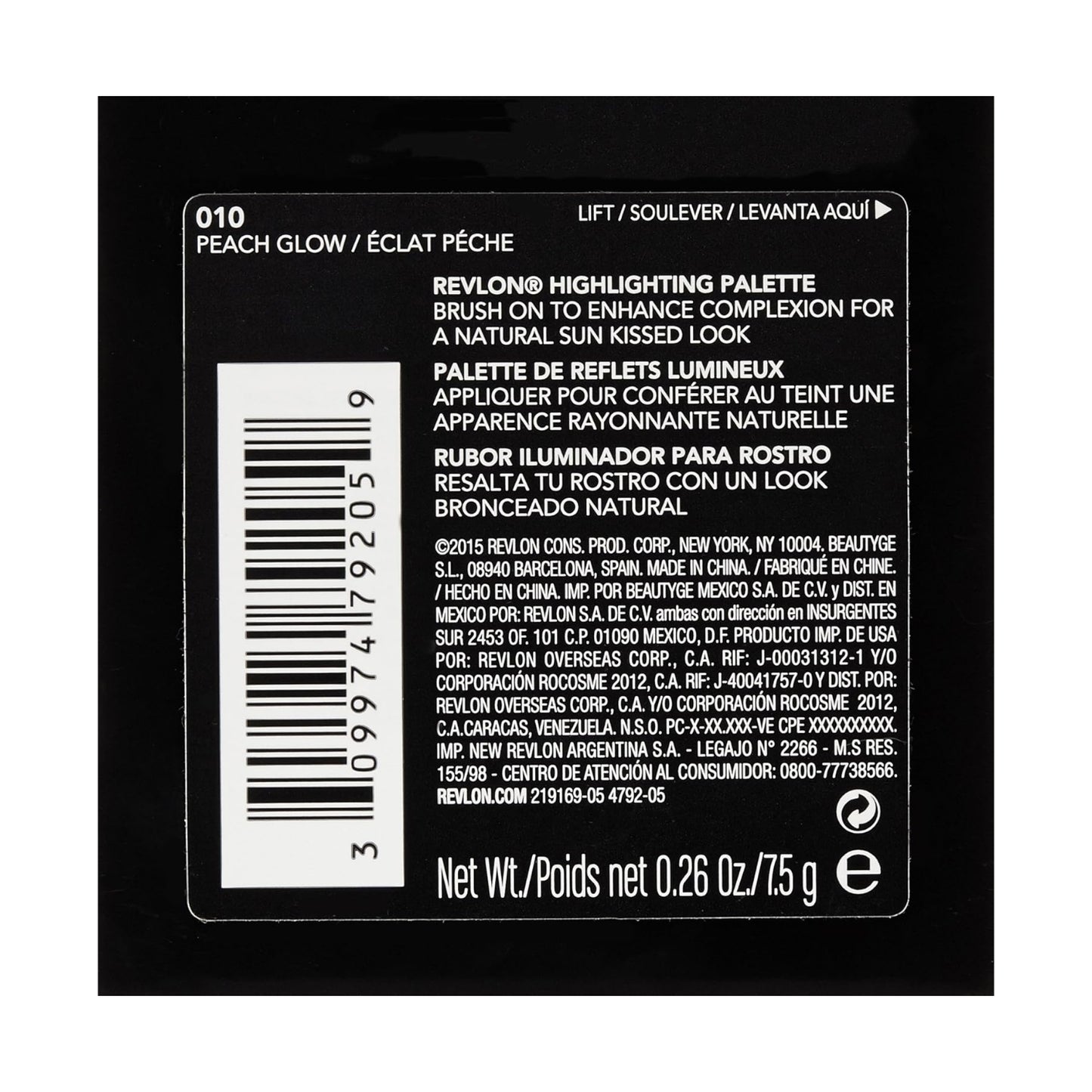 Revlon Highlighter Palette 010 Peach Glow