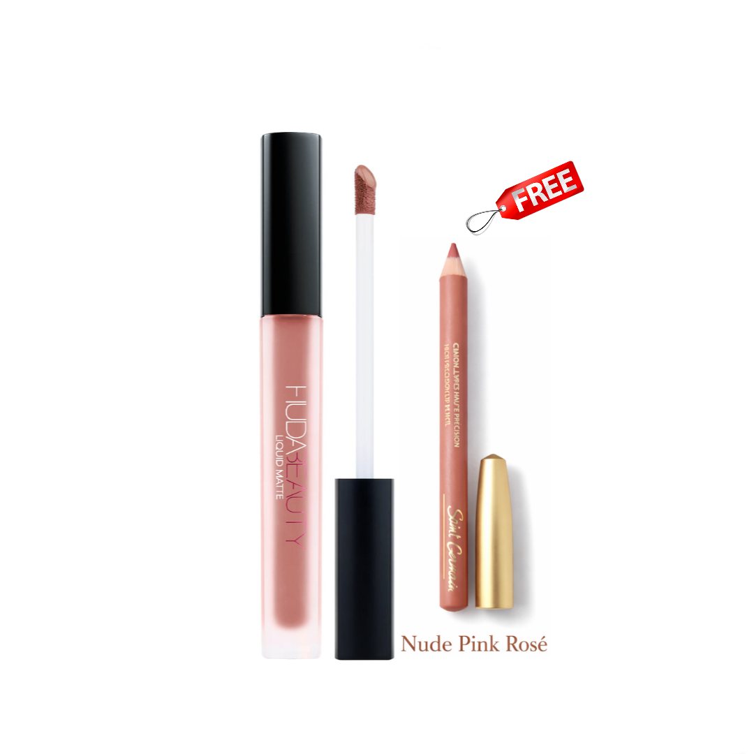 Huda Beauty Liquid Matte Lipstick Wifey Free Saint Germain Lip Liner C36
