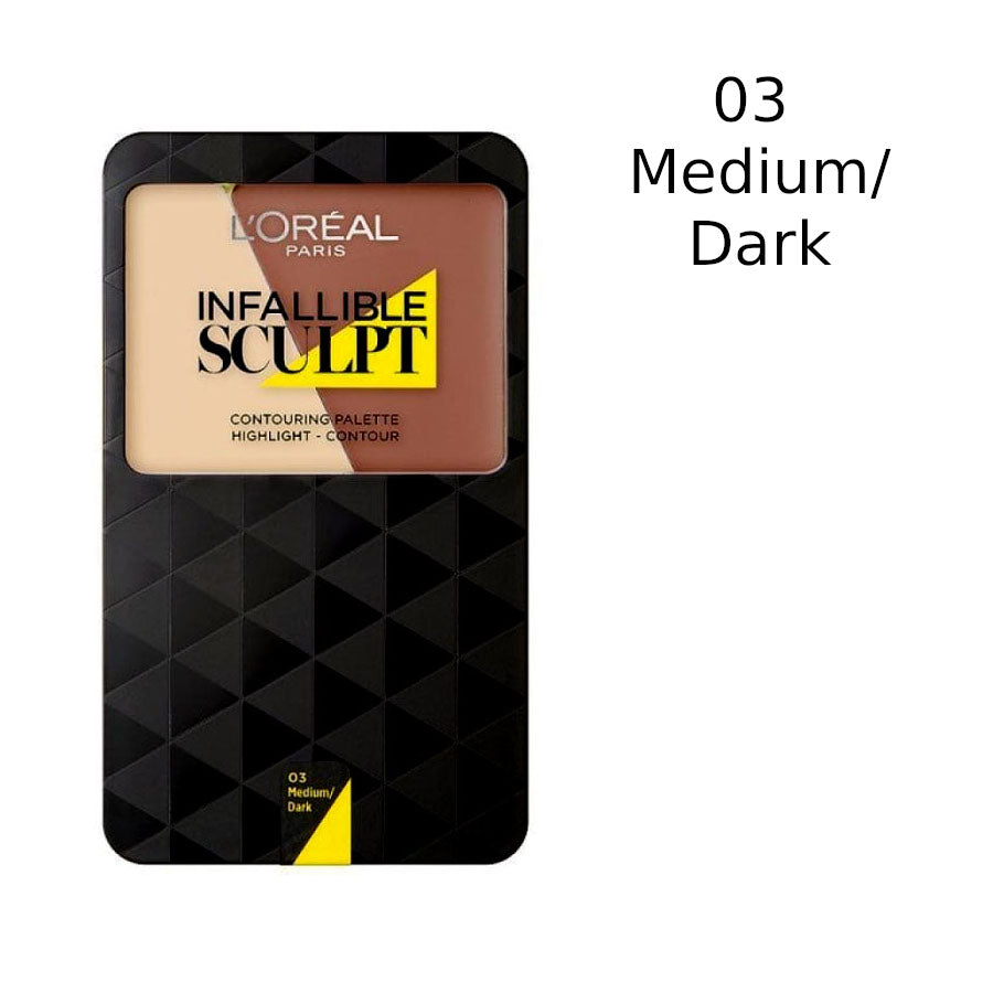 L'Oreal Infallible Sculpt Contouring Palette 03 Medium Dark