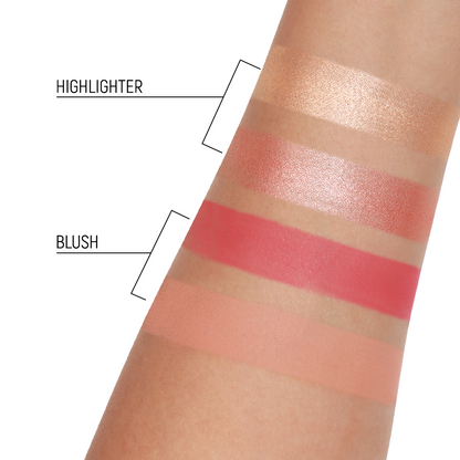 Character 4 Color Blush & Highlighter Palette Sunset Gerenade - CGP301