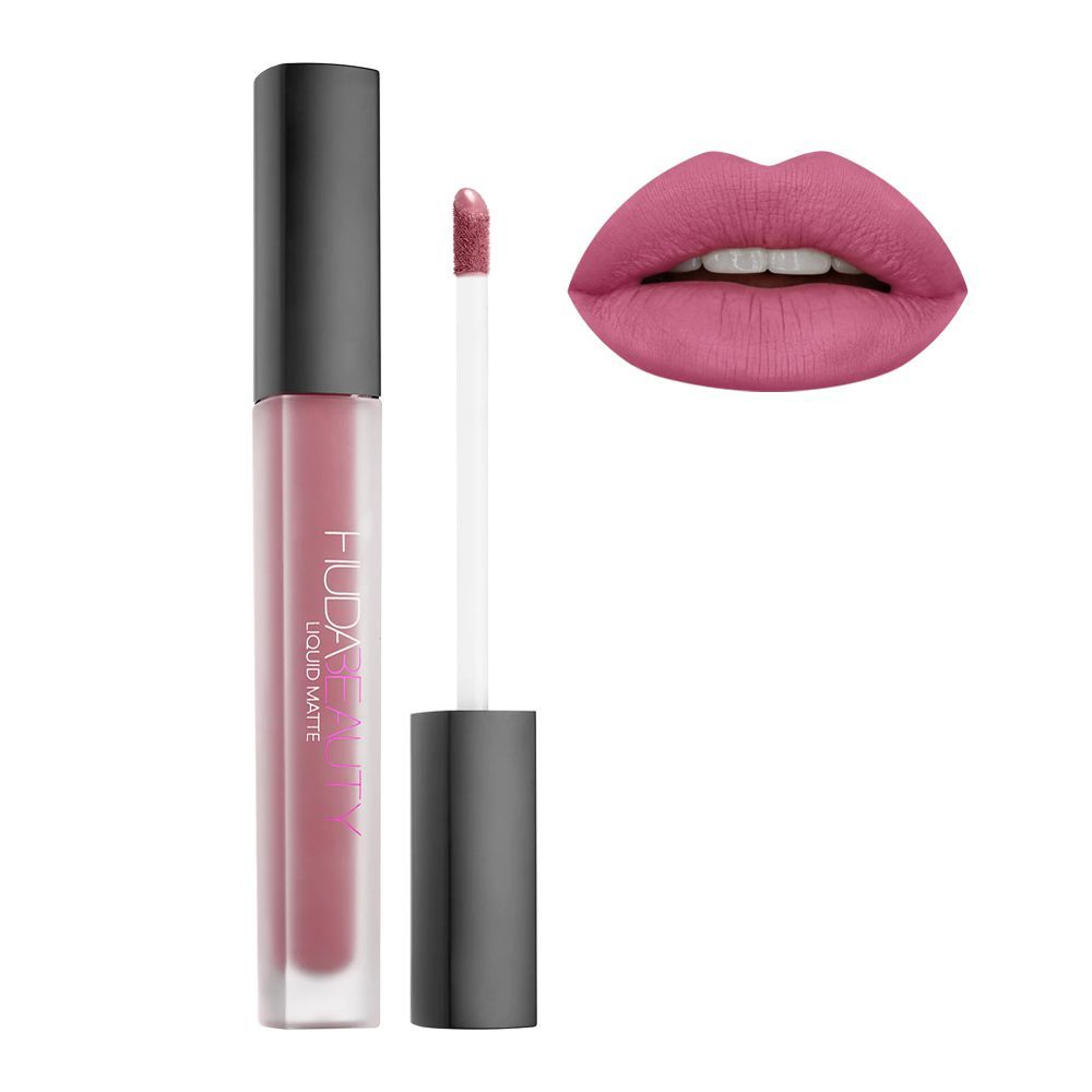 Huda Beauty Liquid Matte Lipstick Gossip Gurl Free Saint Germain Lip Liner C34