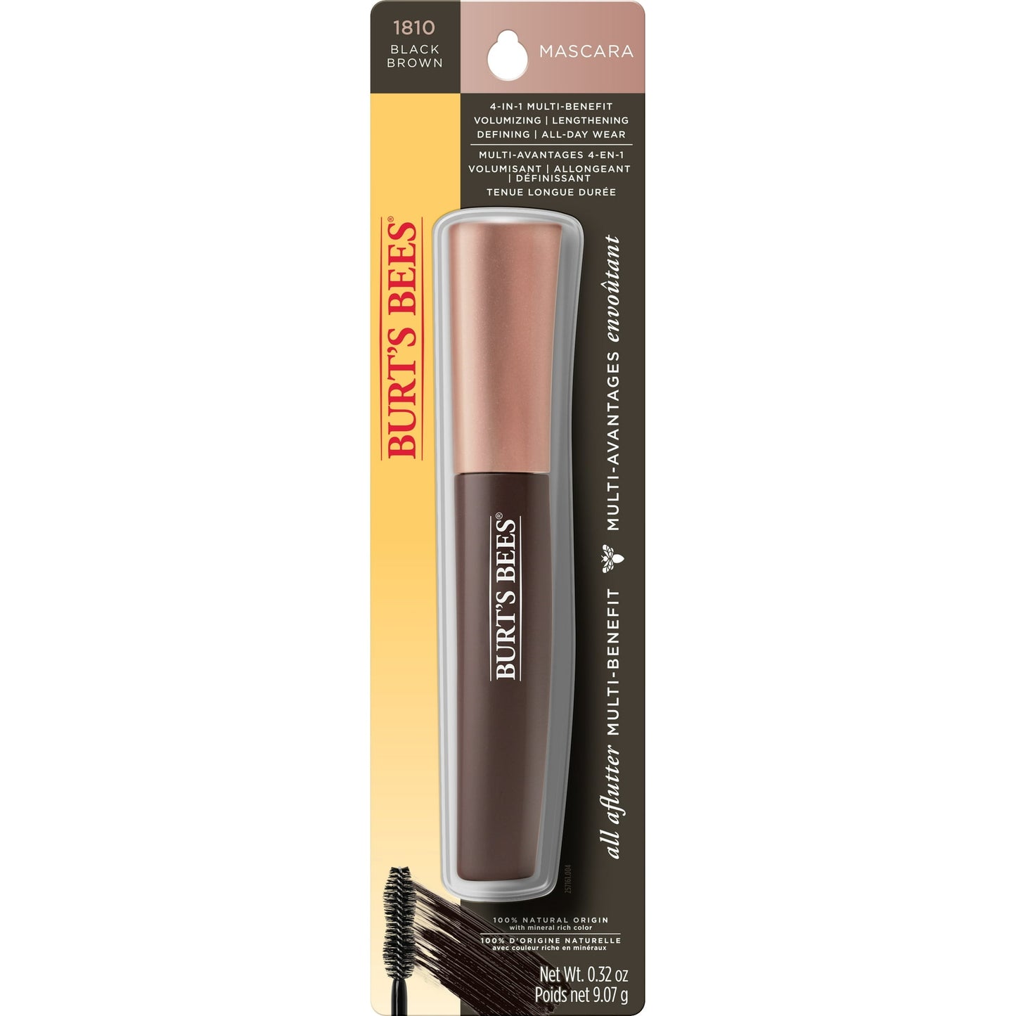 Burt's Bees Volumizing & Lengthening Mascara -   Black Brown 9g / 1810