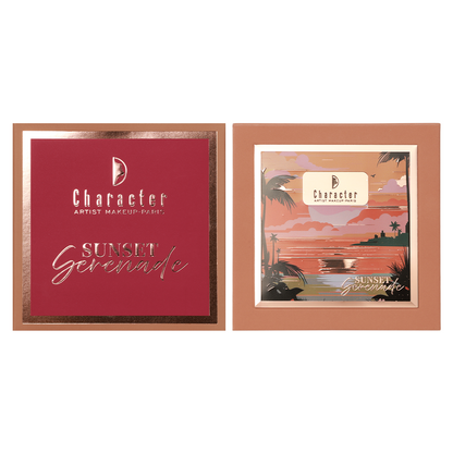 Character 4 Color Blush & Highlighter Palette Sunset Gerenade - CGP301