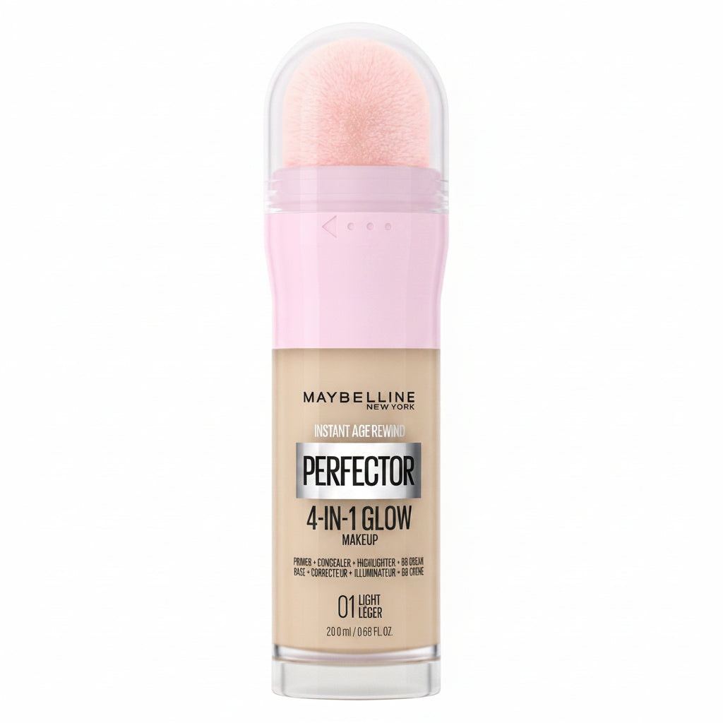 Maybelline Instant Anti Age Perfector 4 In 1 Glow ( Primer , Concealer , Highlighter , BB Cream, Light Foundation )01 Light