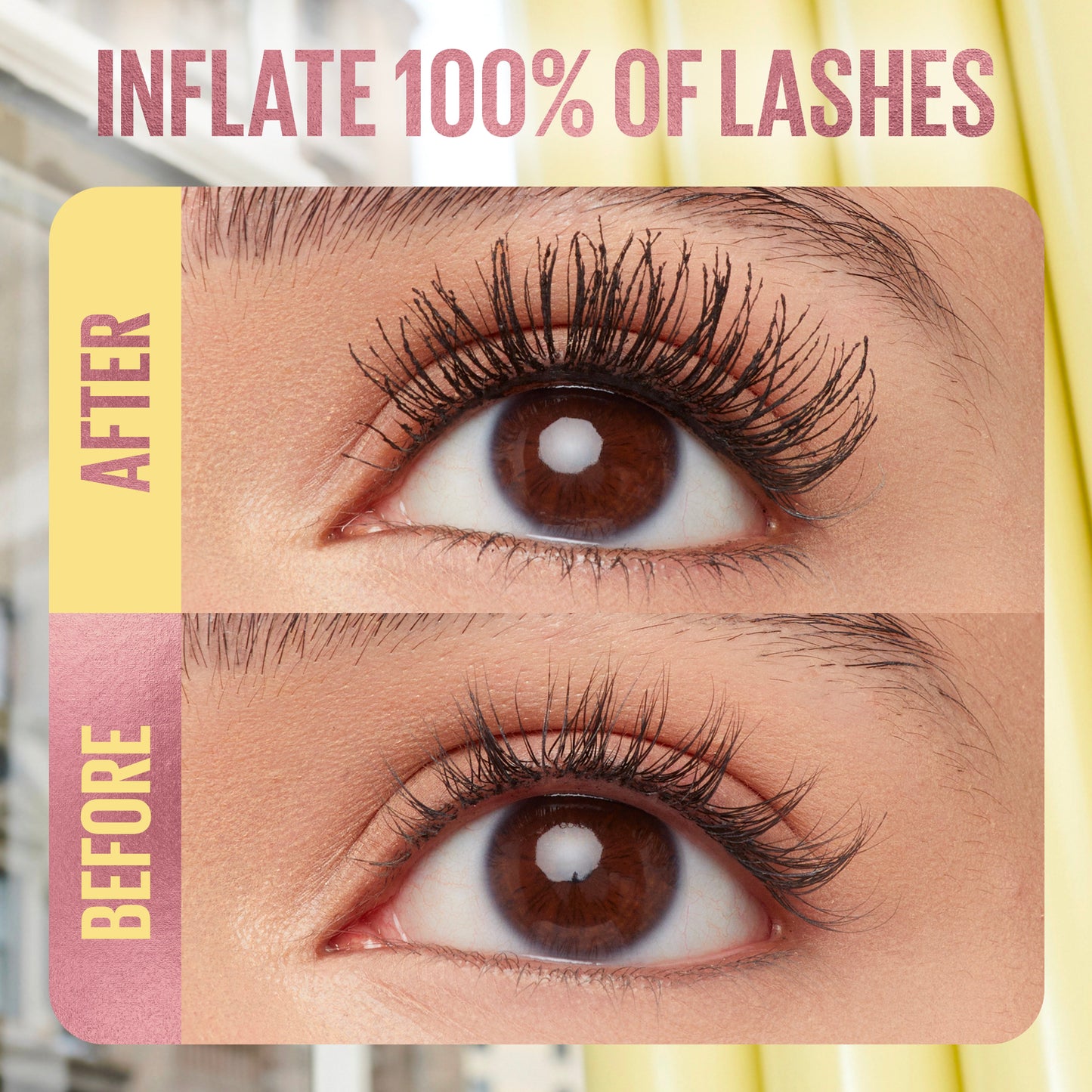 Maybelline The Colossal Bubble Washable Mascara, Buildable Mascara Volume and Length Formula for Bold, Separated Lashes