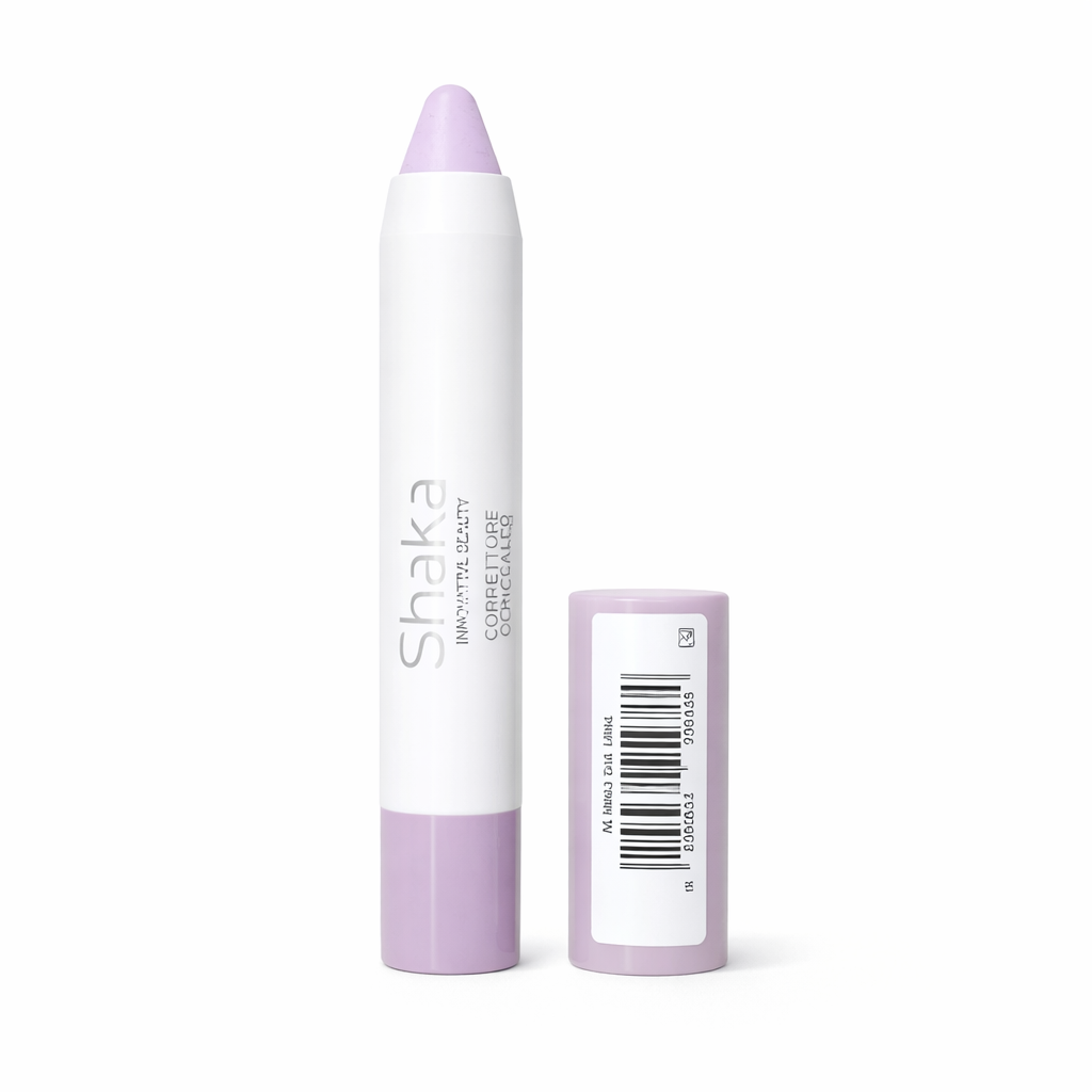 Shaka Innovative Beauty Concealer 02 Violet ( Outlet  Swatched ) للبشرة الباهتة أو المطفية بيعطي إشراقة حول الشفاف و العيون