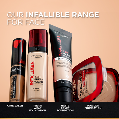 L'Oreal Paris Infallible 32h Fresh Wear Foundation SPF25 145 Cool Rose