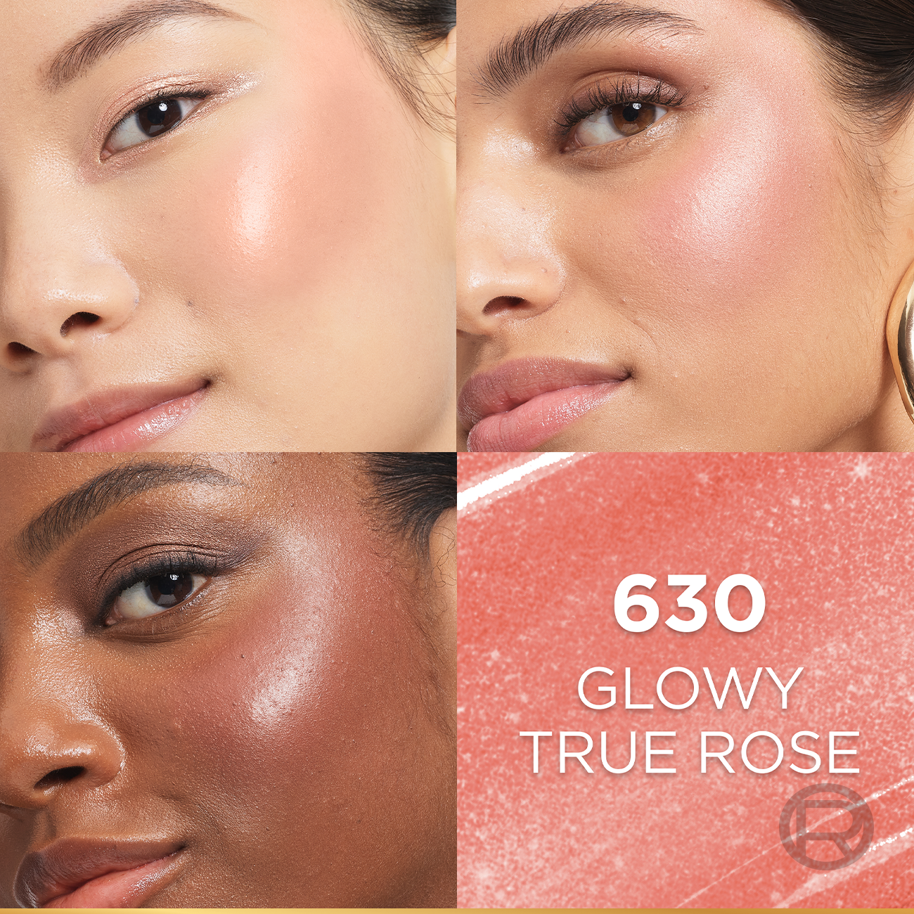 L'Oreal Paris Lumi Le Liquid Blush with a Glowy Radiant Natural Blush Finish, Weightless and Buildable 630 Glowy True Rose