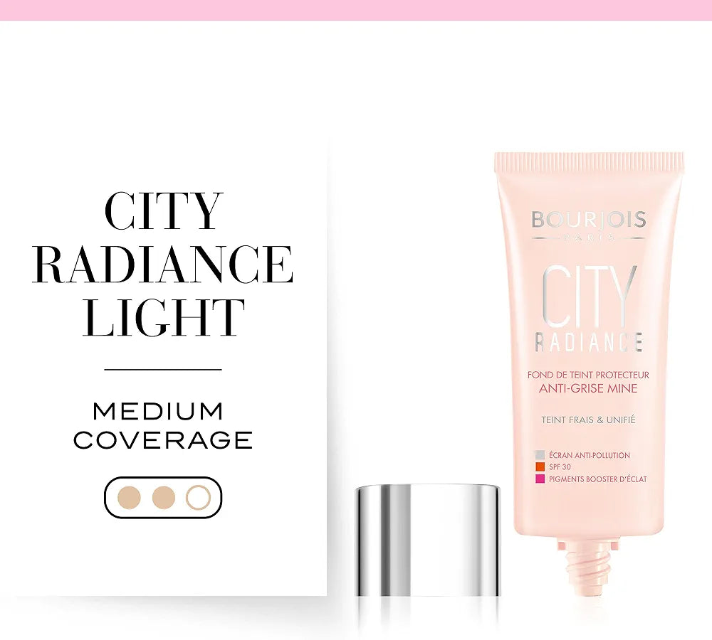 Bourjois City Radiance Foundation, 02 Vanilla, 30ml