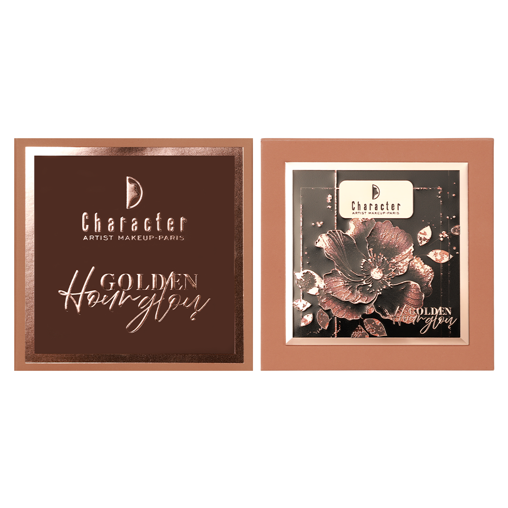 Character 4 Color Blush & Highlighter Palette Golden Hour Glow - CGP101