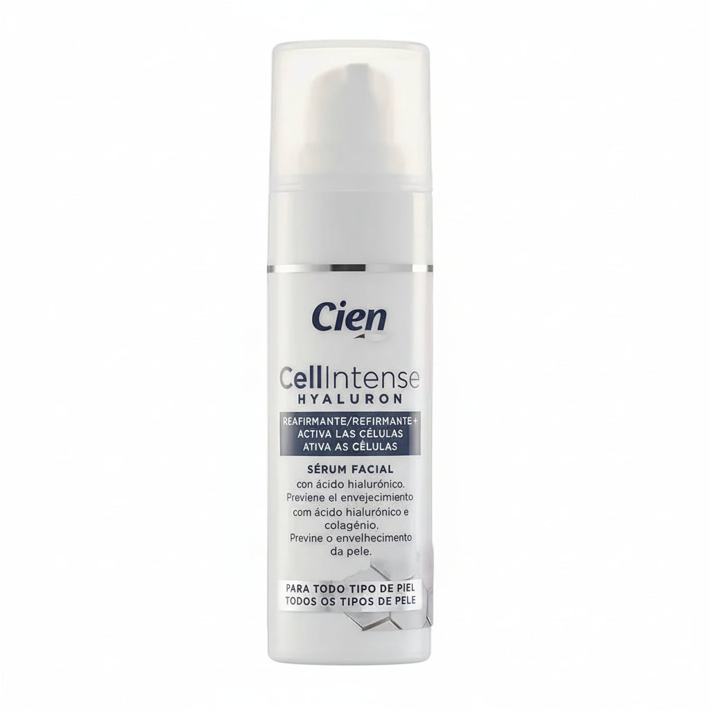 Cien Cell Intense Firming Face Serum 30ml with Hyaluronic Acid and Collagen Cell Activation Prevents Aging for All Skin Types.