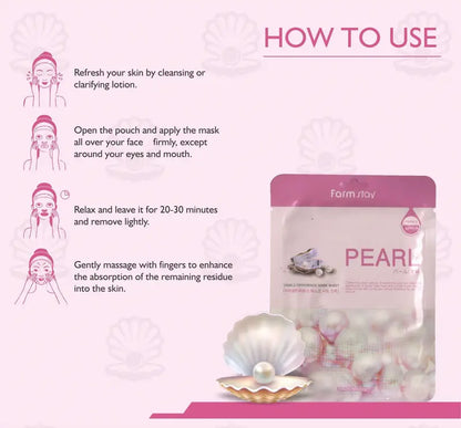 Stoy Pearl Sheet Mask – High-Grade Pearl Extract, Whitening & Moisturizing Skin Care