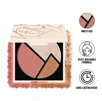 Character Trio Touch Palette ( Blush , Bronzer , Highlighter ) 01