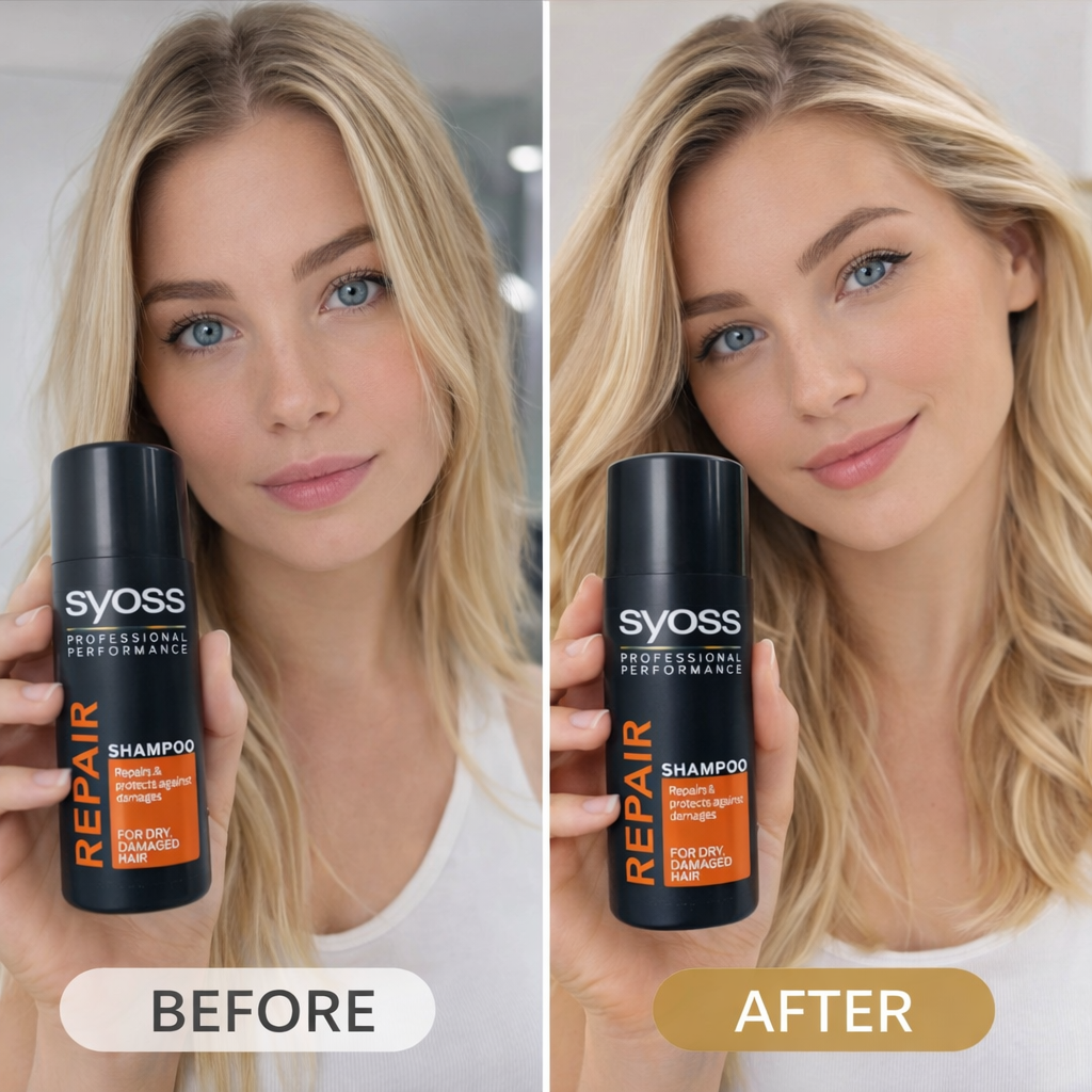 Travel Size Syoss Professional Repair Shampoo For Dry , Damaged Hair 50ml
