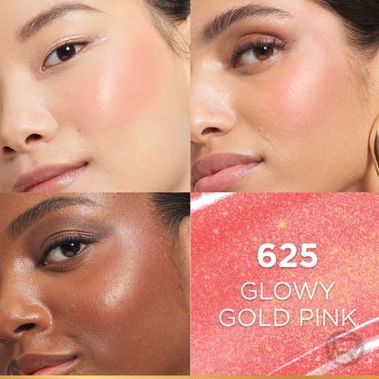L'Oreal Paris Lumi Le Liquid Blush with a Glowy Radiant Natural Blush Finish, Weightless and Buildable 625 Glowy Gold Pink