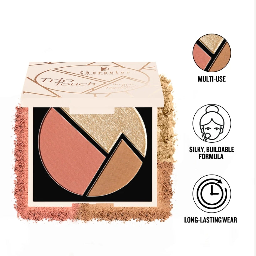 Character Trio Touch Palette ( Blush , Bronzer , Highlighter ) 02