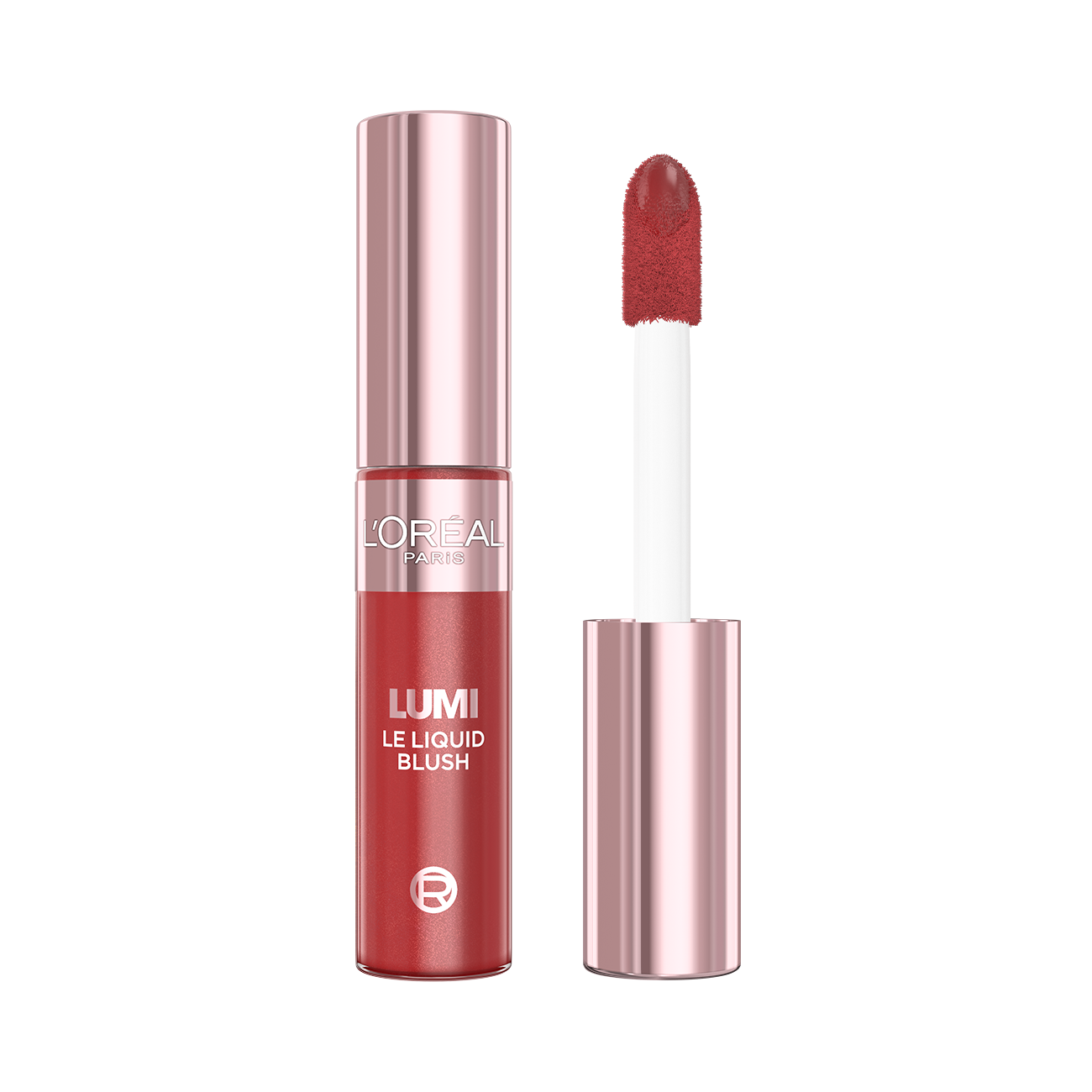 L'Oreal Paris Lumi Le Liquid Blush with a Glowy Radiant Natural Blush Finish, Weightless and Buildable 640 Glowy Rogue Paris