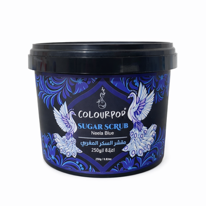 Sugar Scrub Neela Blue النيلة الزرقاء For Body ( Mini Size 250g )