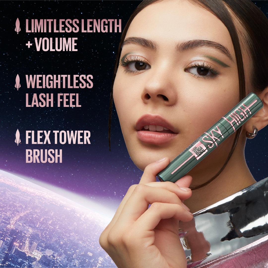 Maybelline New York Lash Sensational Sky High Mascara - Volumizing & Lengthening Green Attitude