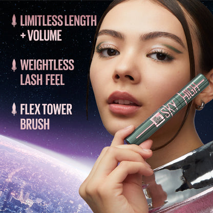 Maybelline New York Lash Sensational Sky High Mascara - Volumizing & Lengthening Green Attitude