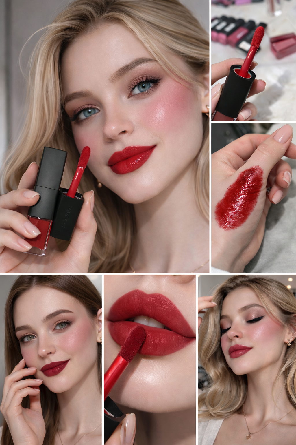 Shaka Innovative Beauty Cheek & Lipstick Red ( Outlet)