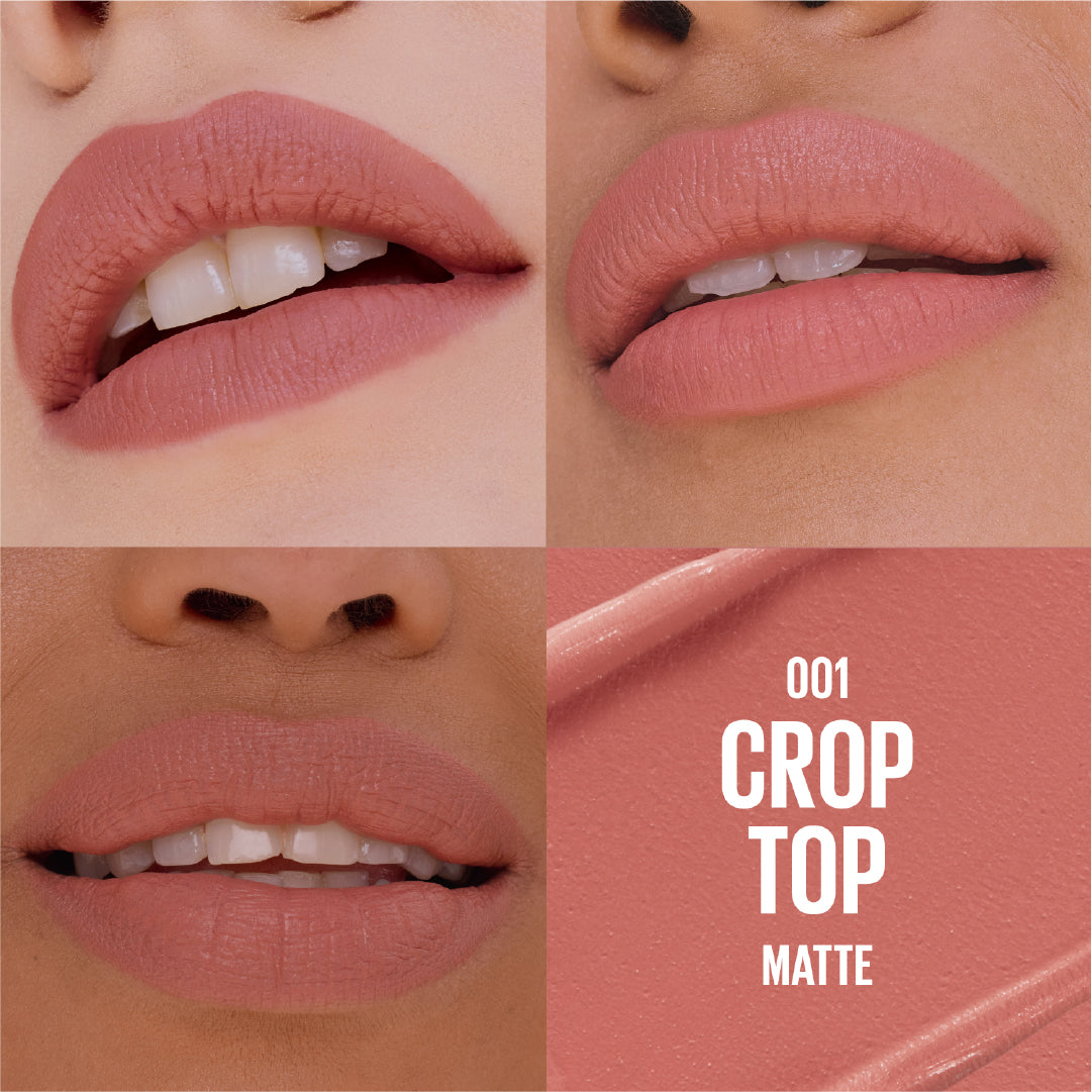 Maybelline Serum Lipstick, Hydrating Lip Makeup with 8HRs of Lip Plumping Moisture with Hyaluronic Acid + Oil Blend 01 Crop Top