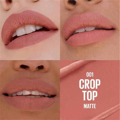 Maybelline Serum Lipstick, Hydrating Lip Makeup with 8HRs of Lip Plumping Moisture with Hyaluronic Acid + Oil Blend 01 Crop Top