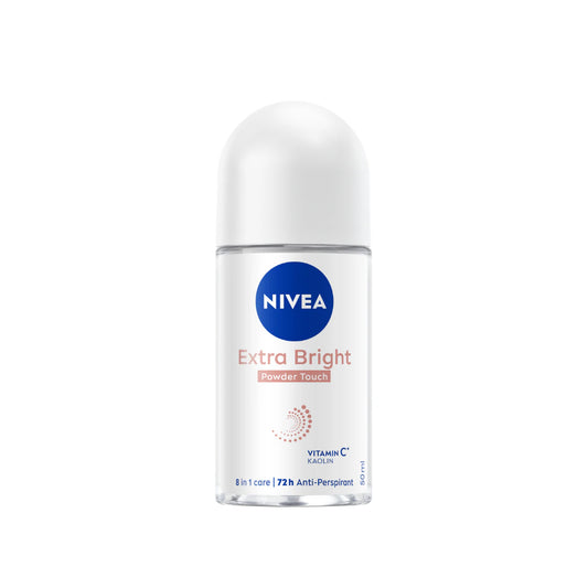 Nivea Dry Confort Anti Transpirant Extra Bright Roll On , Vitamin C , 50 ml  , 72 Hours Protection , 0% Alcohol