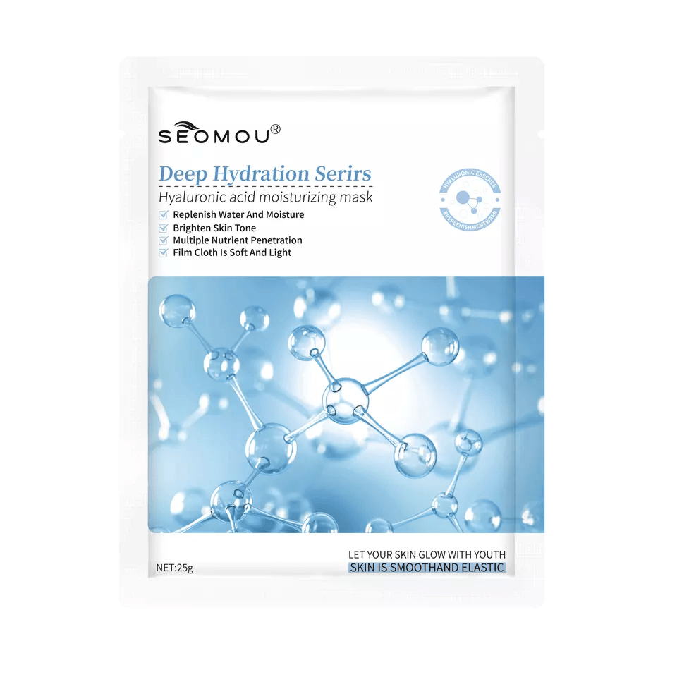 SEOMOU Hyaluronic Acid Moisturizing Korean Face Sheet Mask